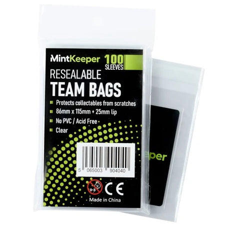 MintKeeper - Resealable Team Bags (100)