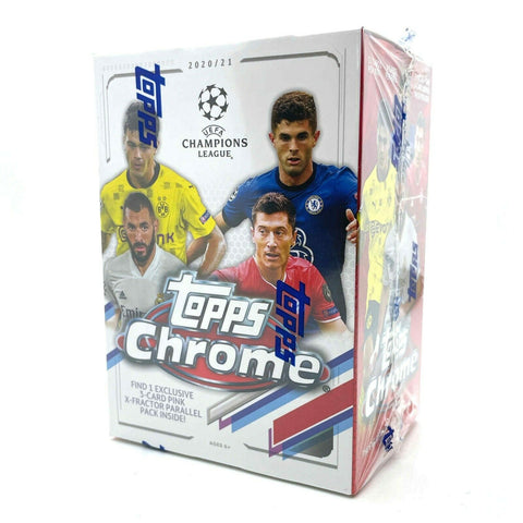 2020/21 Topps Chrome UEFA Champions League Soccer Blaster Box